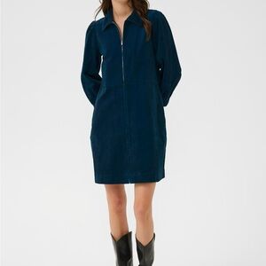 Part Two Copenhagen EyvorPW Corduroy Dress Long Sleeve Navy